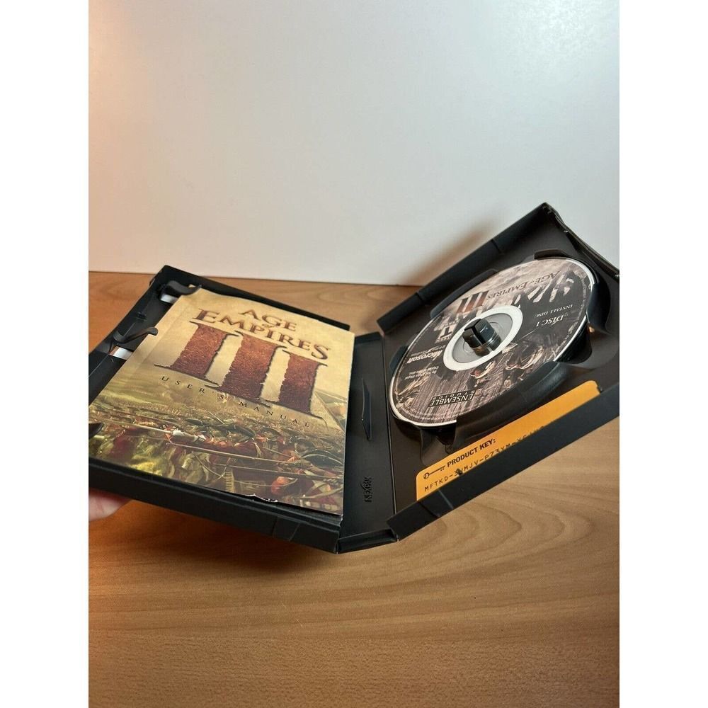 Age of Empires 3 III PC CD Microsoft 3 Discs Manual 2005 - Picture 5 of 10